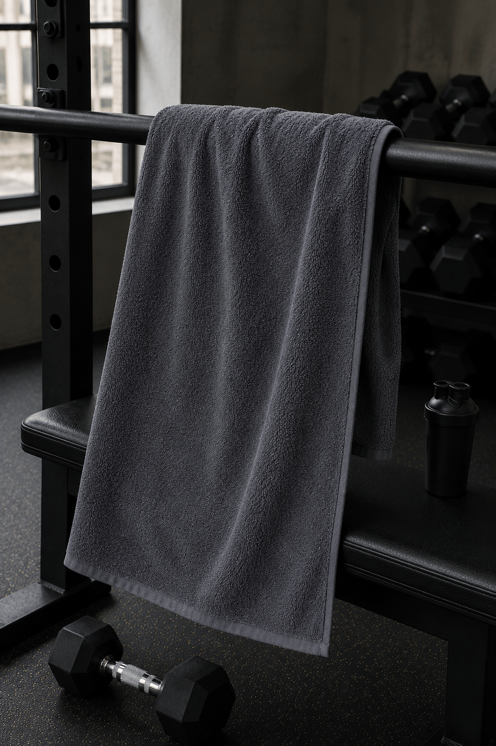 Füme Spor Fitness Antrenman Havlusu 50x90 CM Füme