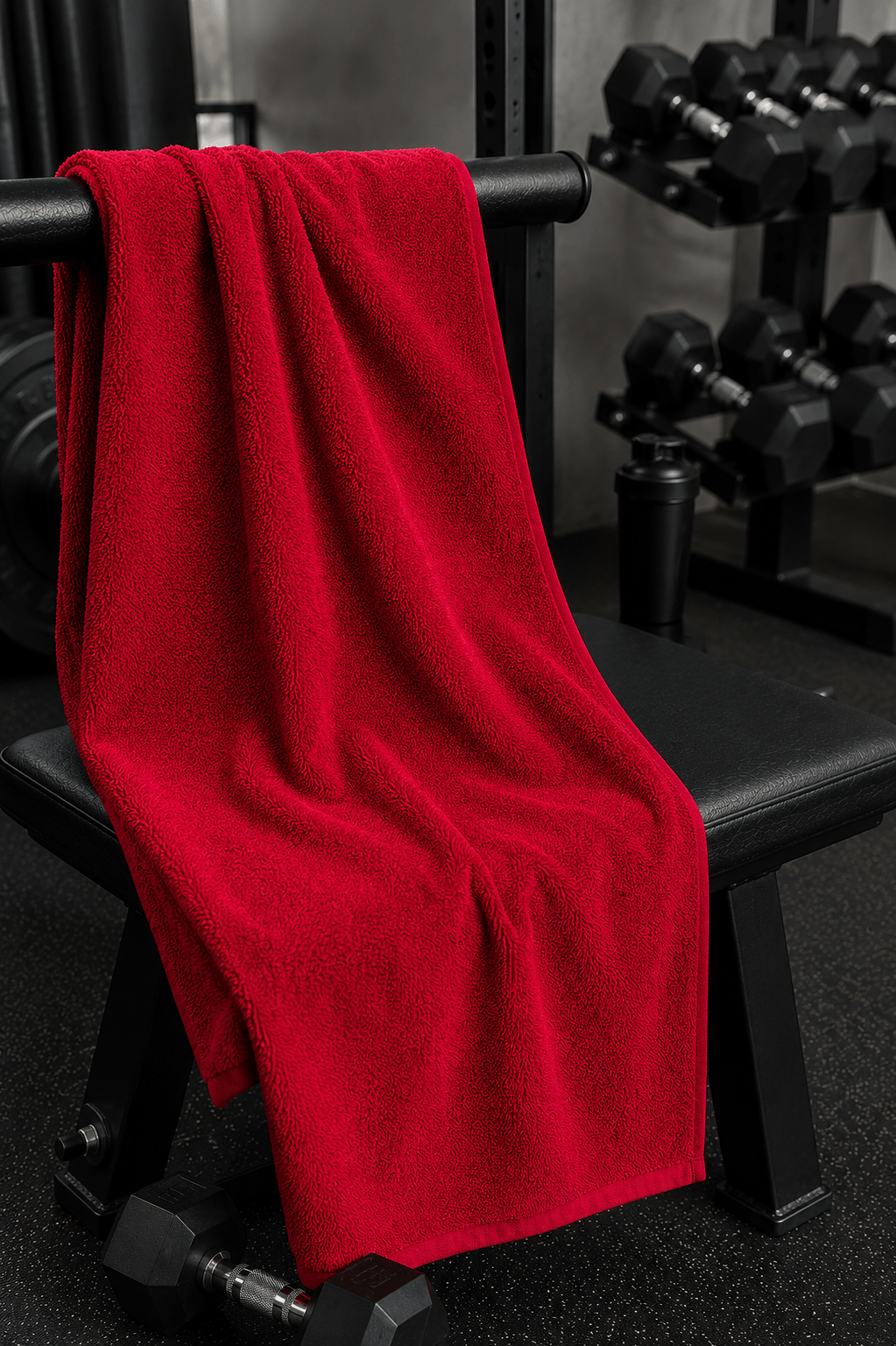 Kırmızı Spor Fitness Antrenman Havlusu 50x90 CM Kırmızı