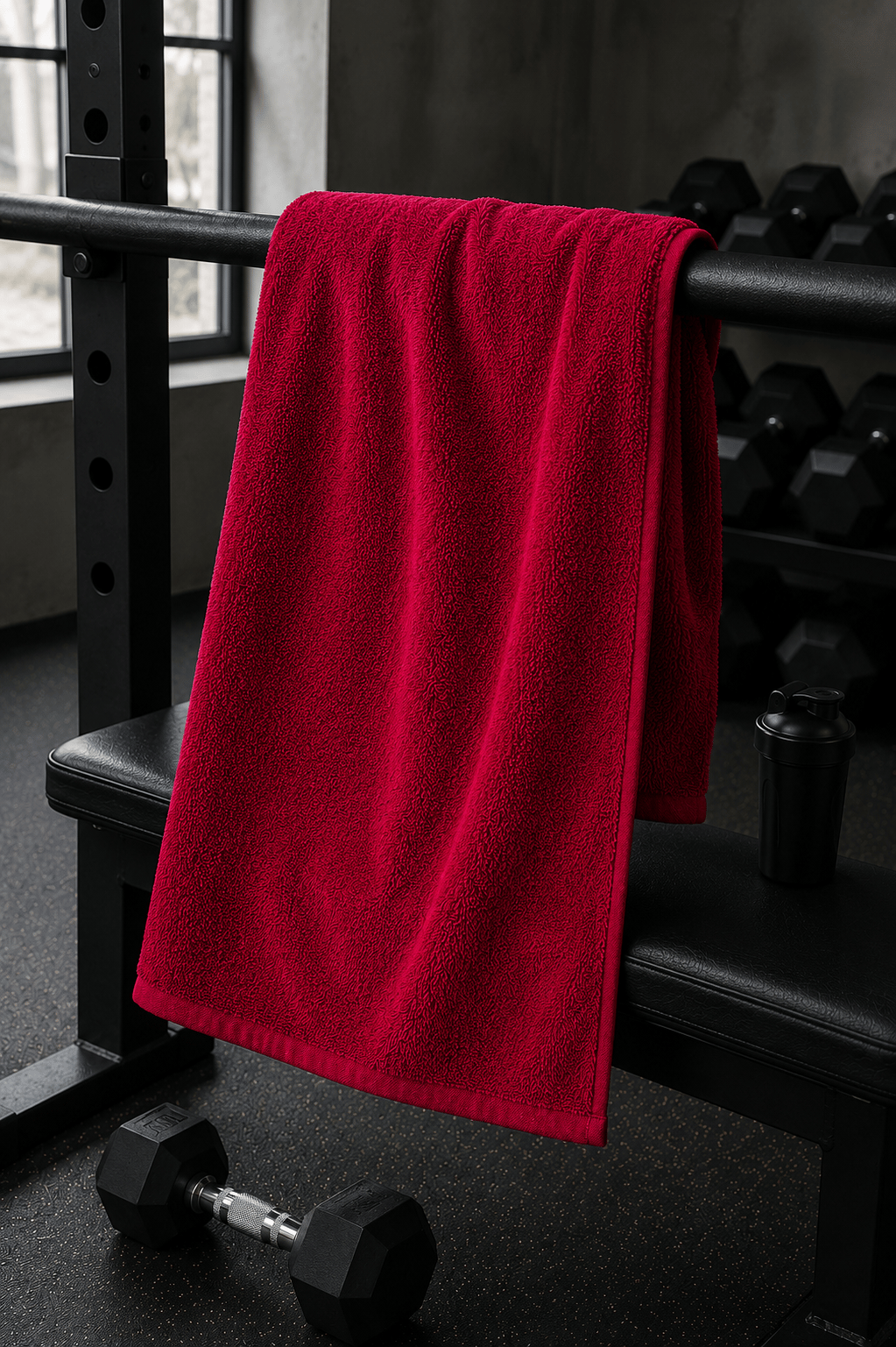 Kırmızı Spor Fitness Antrenman Havlusu 50x90 CM Kırmızı