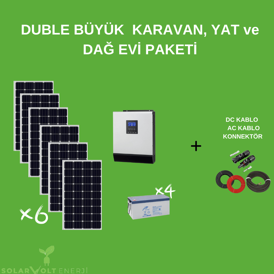 DUBLE BÜYÜK  KARAVAN, YAT ve DAĞ EVİ PAKETİ