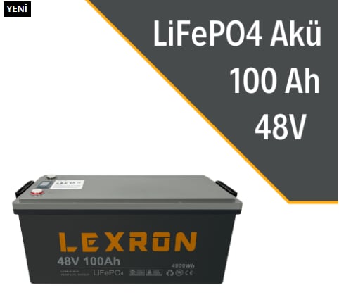 LEXRON 100AH 48V LİTYUM AKÜ