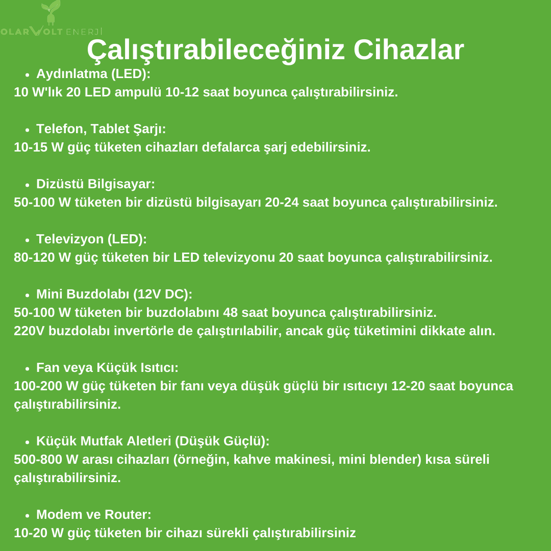 ORTA KARAVAN, YAT ve DAĞ EVİ PAKETİ