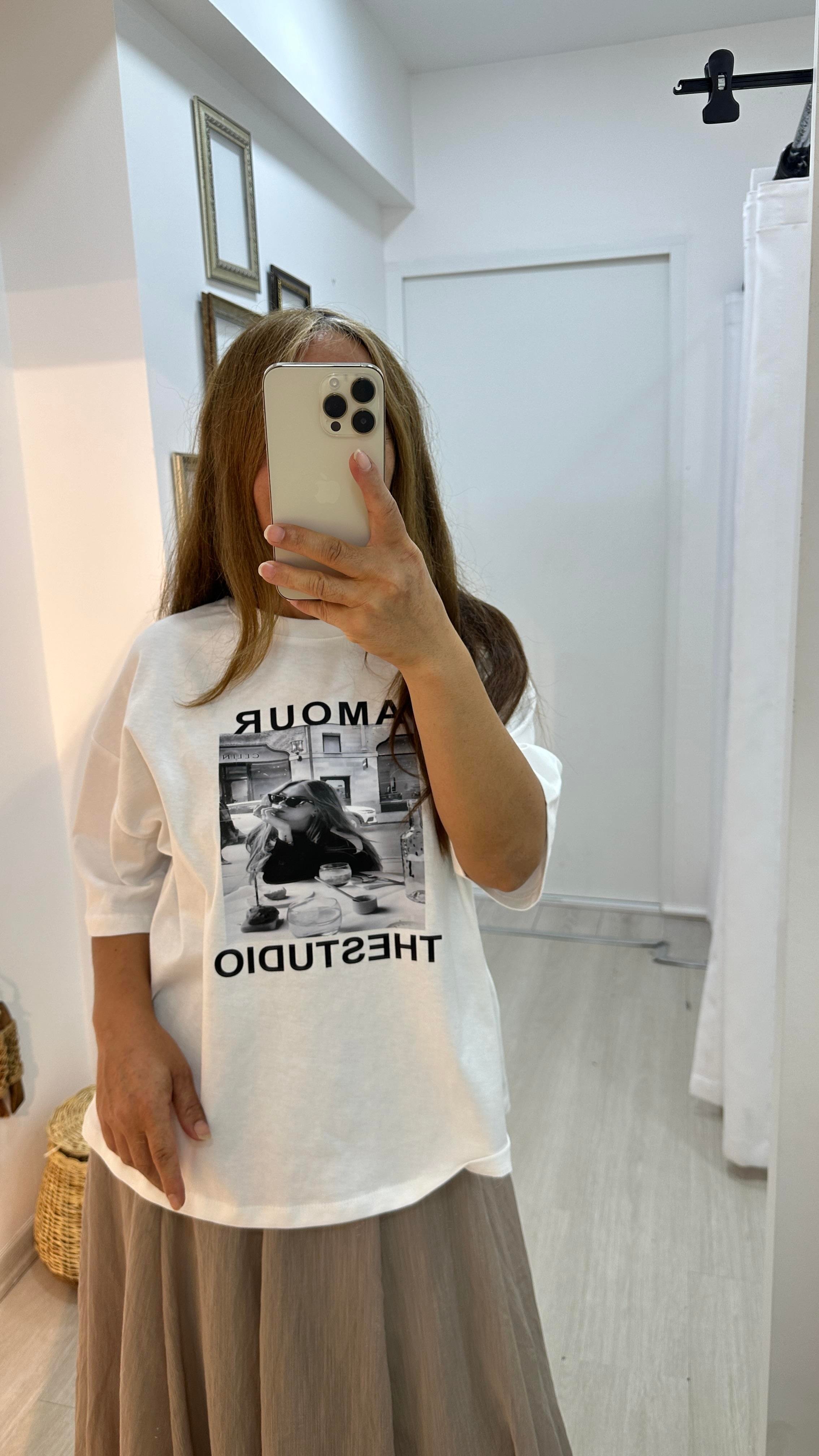 Baskılı Basic TişörtT-Shirt2T022