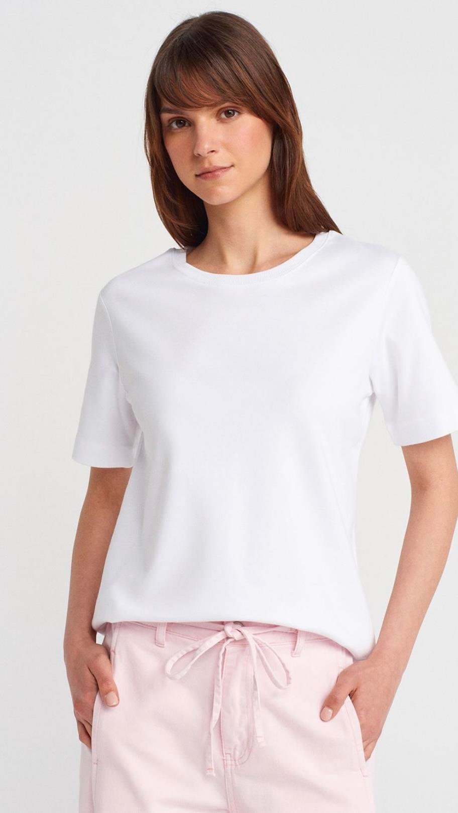 Basic Tişört - BeyazT-Shirt2T23