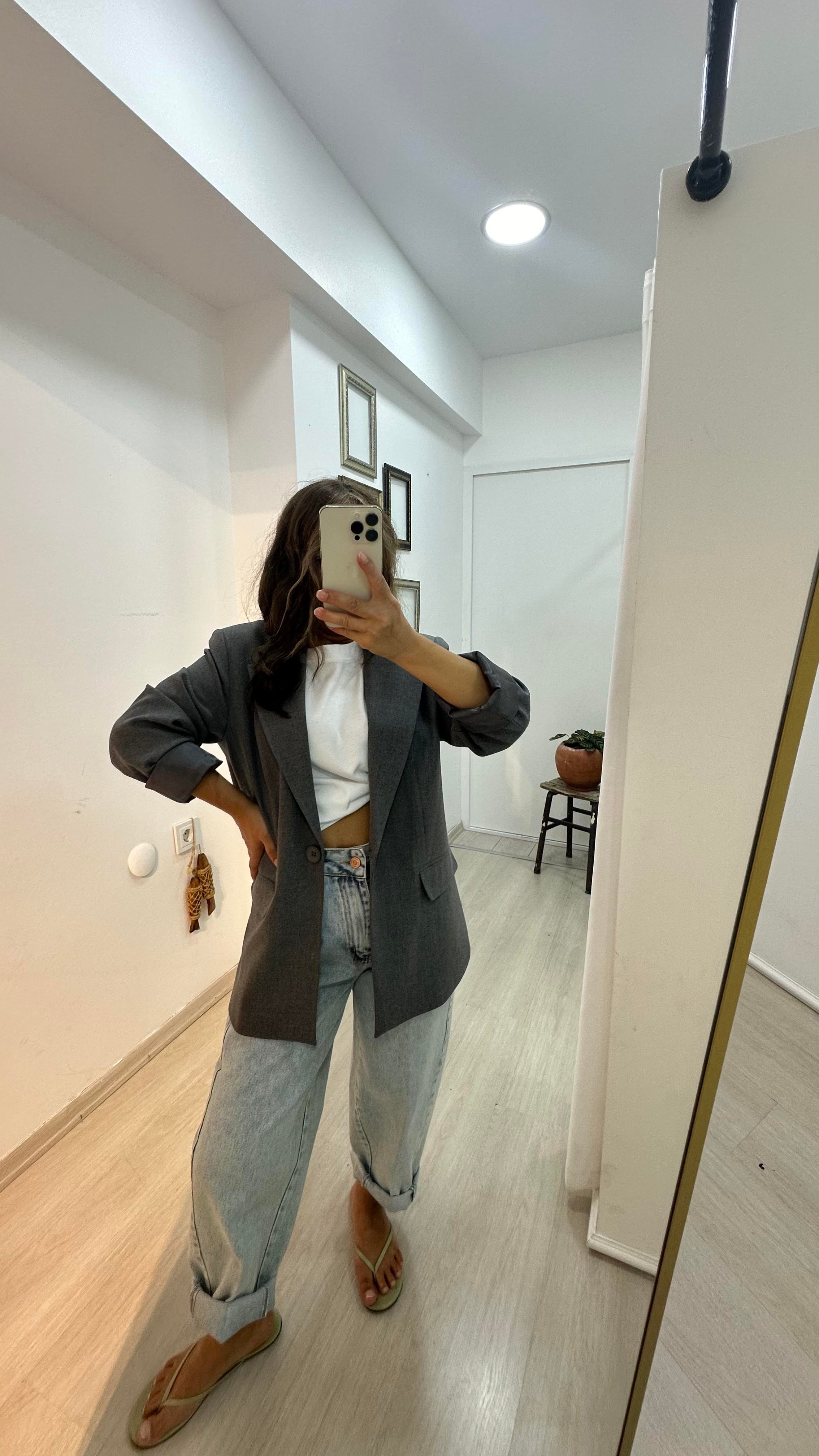 Blazer Ceket - GriCeket1C01