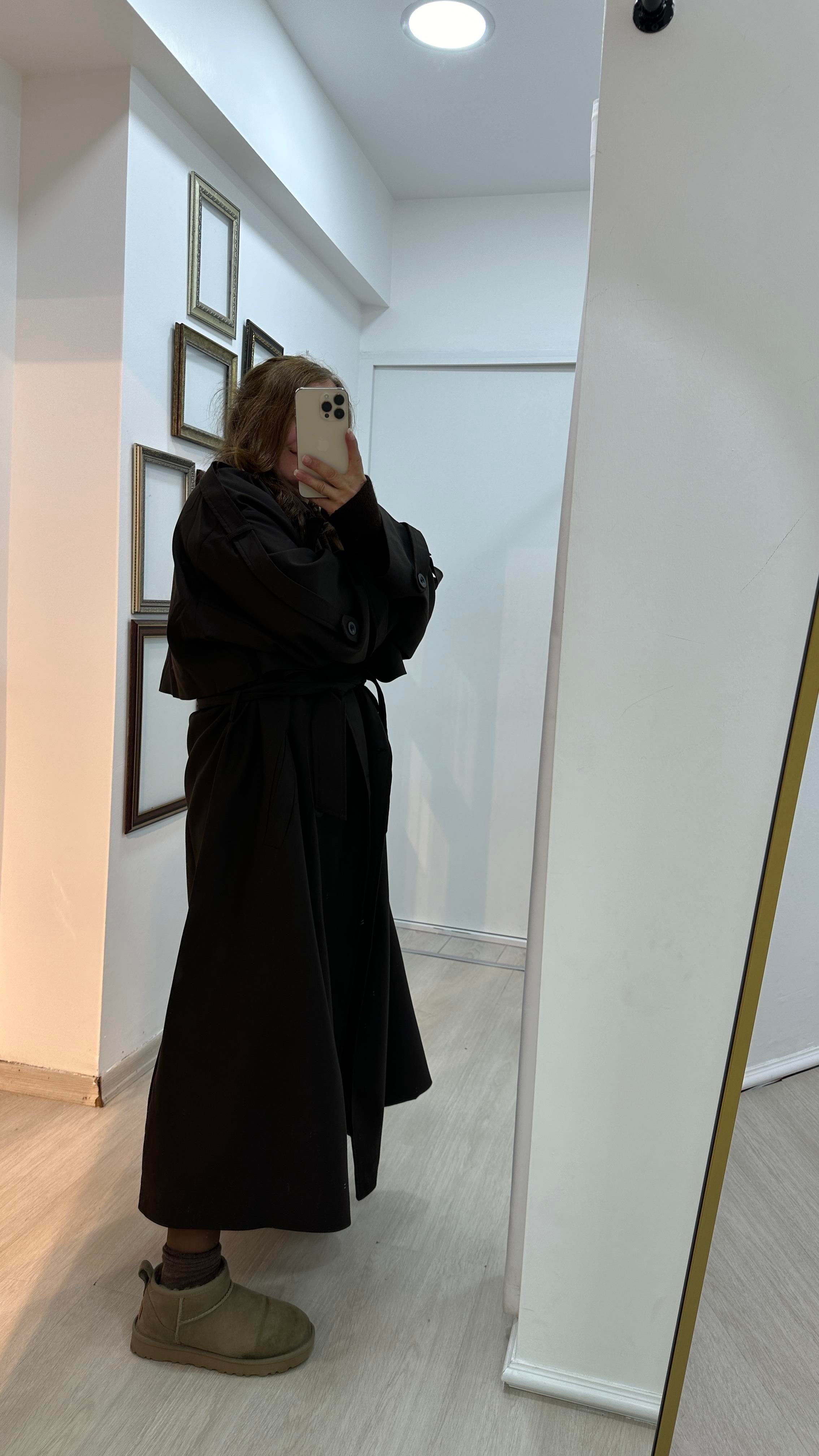Oversize Açık Kahve TrençkotTrençkot03-TRÇ0001