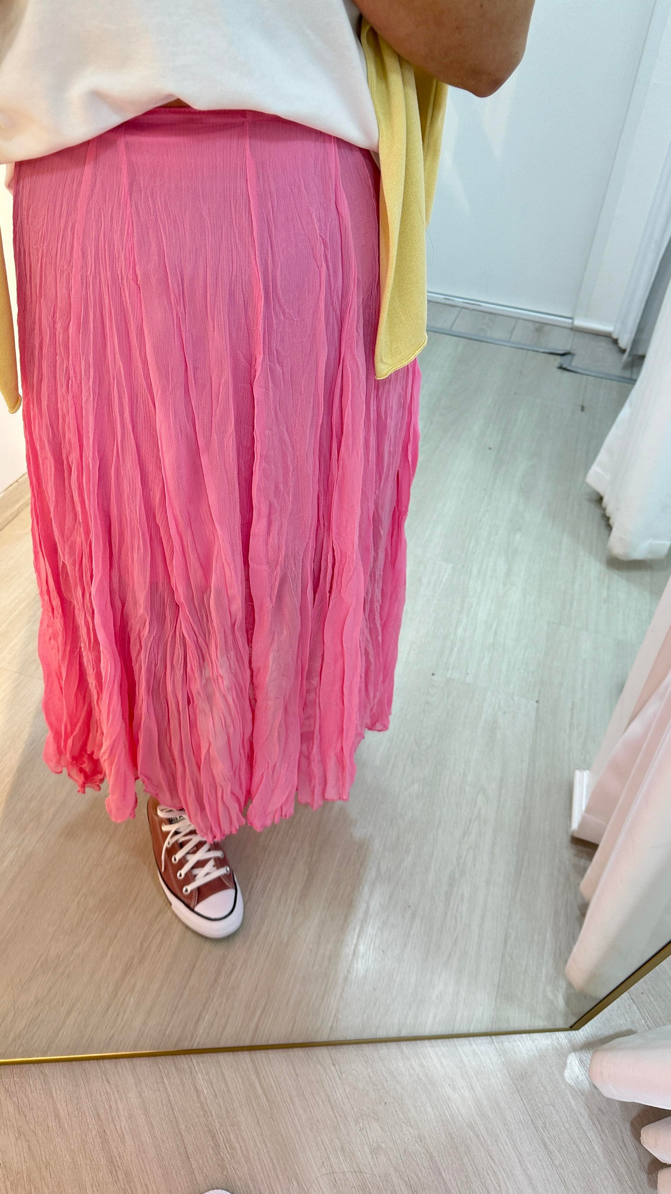 Pembe Astarlı Tül EtekEtek01-EK0029