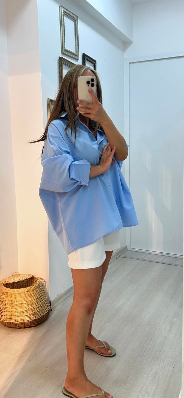 Yarasa Kol Poplin GömlekGömlek2G006
