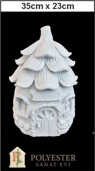 Çilek Şans Evi Ham Polyester Dekoratif Obje biblo heykel