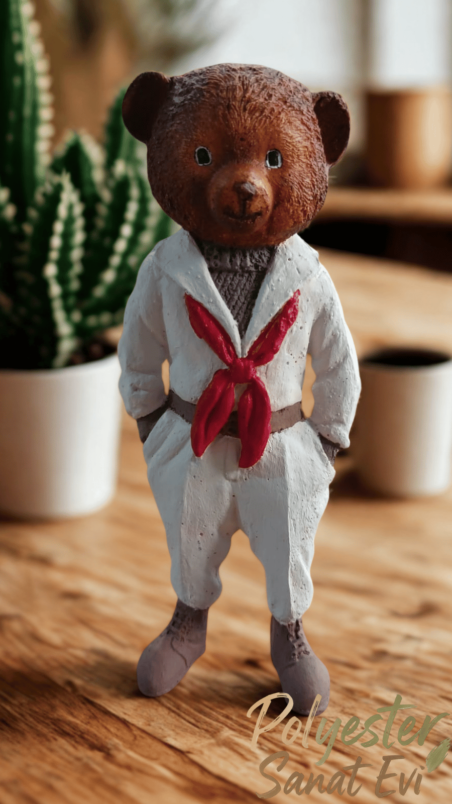 El boyaması ayı fiğürü 14cm