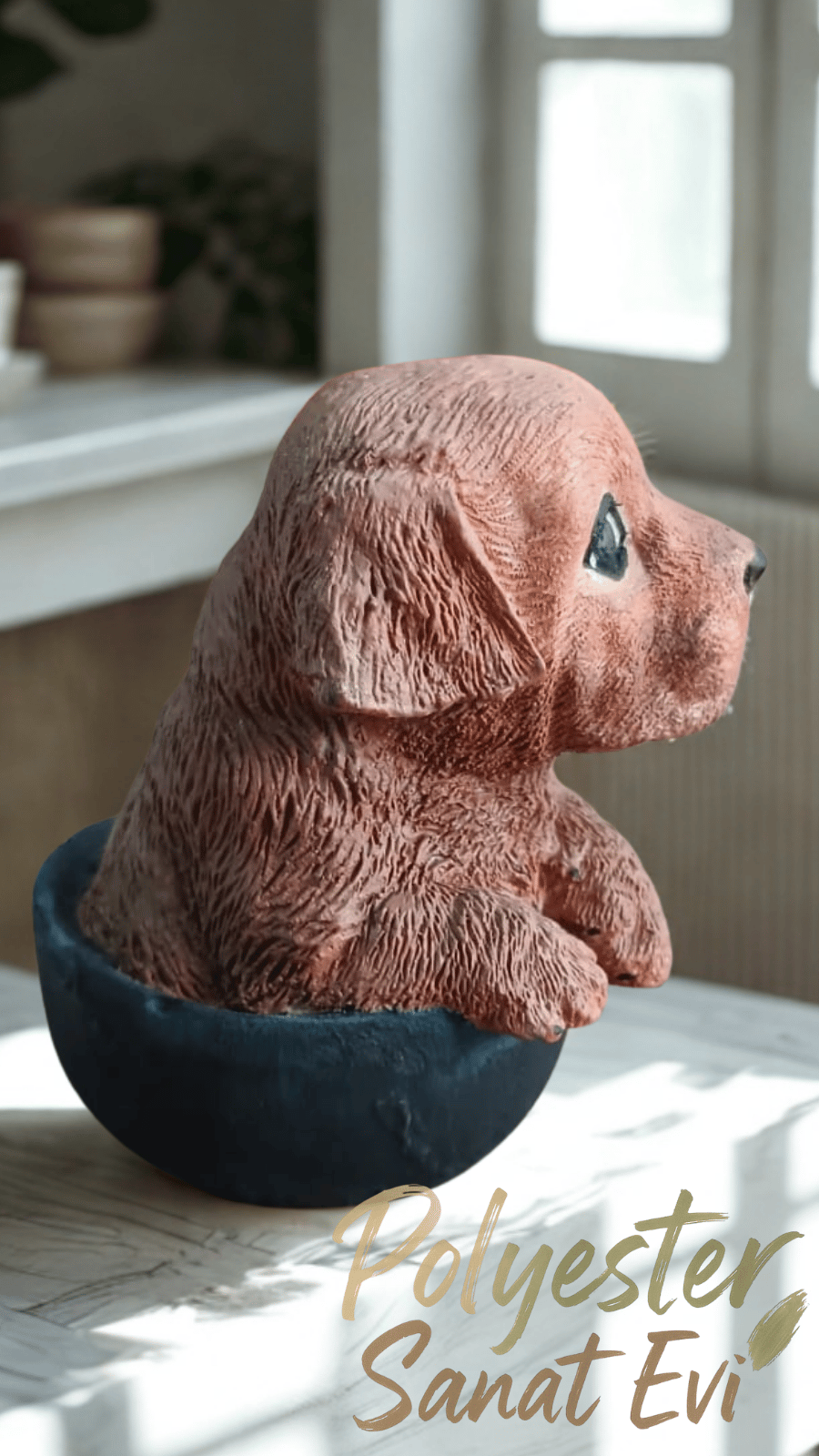 Fincanda Köpek Kahverengi 9cm