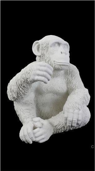 Küçük Boy Goril Boyanabilir Ham Polyester 28 X 22 CM