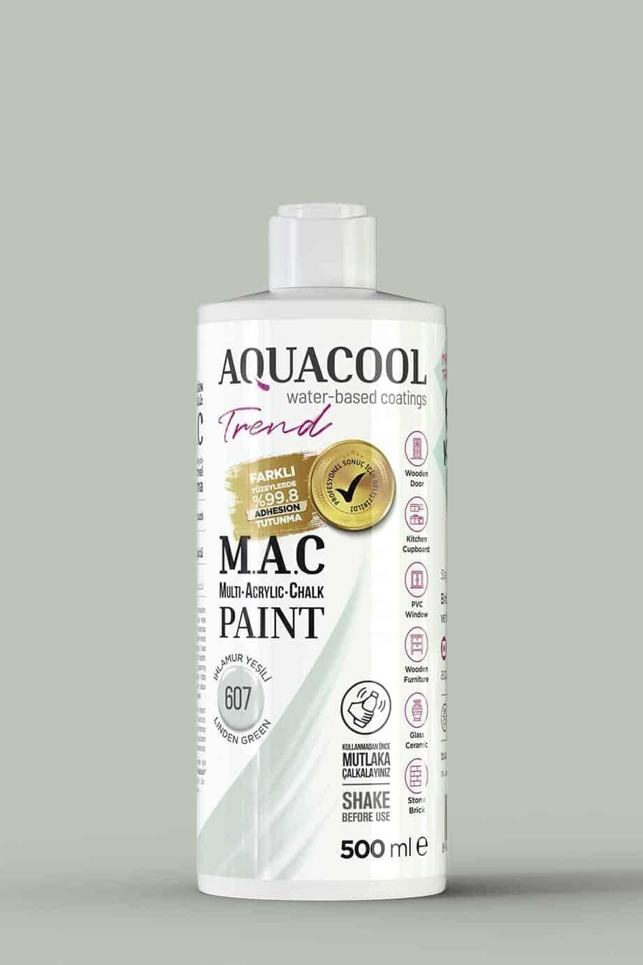 Aquacool Trend MAC Boya – 500ml – 607 Ihlamur Yeşili
