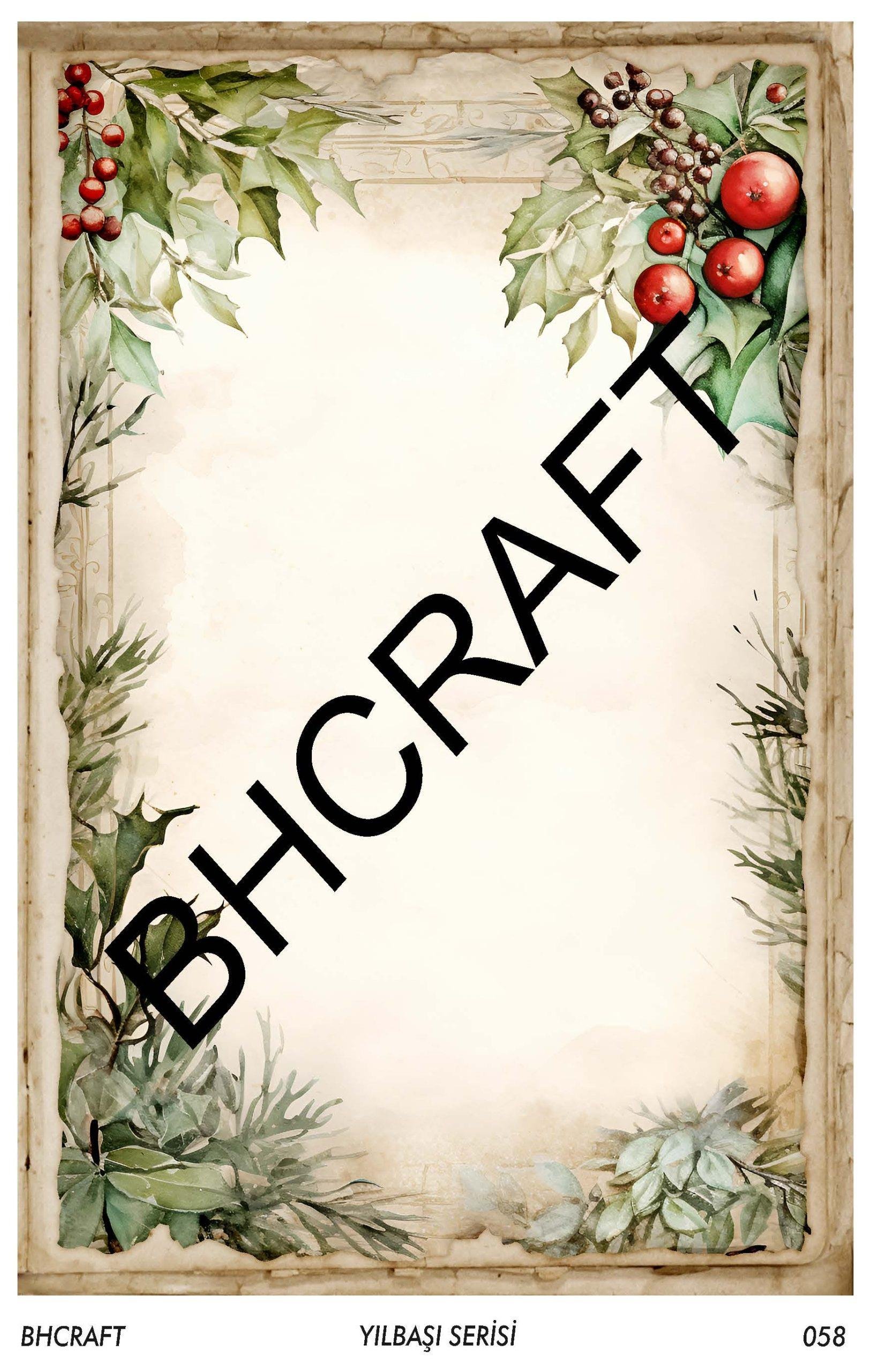 Bostancı Hobi BH Craft Yılbaşı Serisi Pirinç Dekopaj No:058