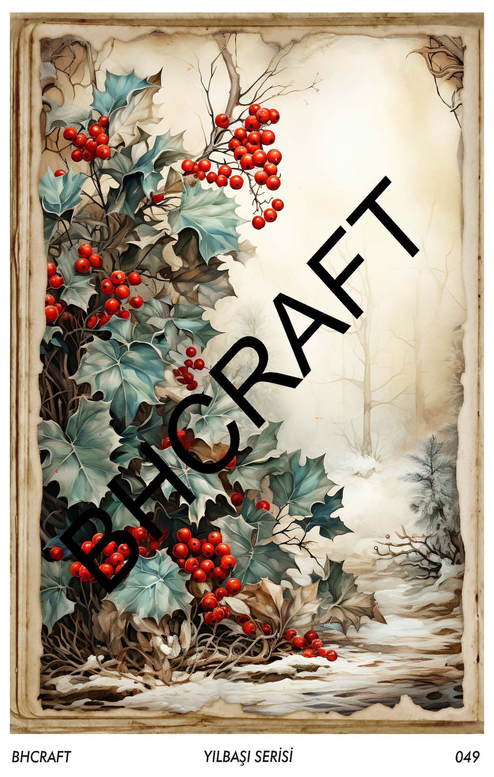 Bostancı Hobi BH Craft Yılbaşı Serisi Pirinç Dekopaj No:049