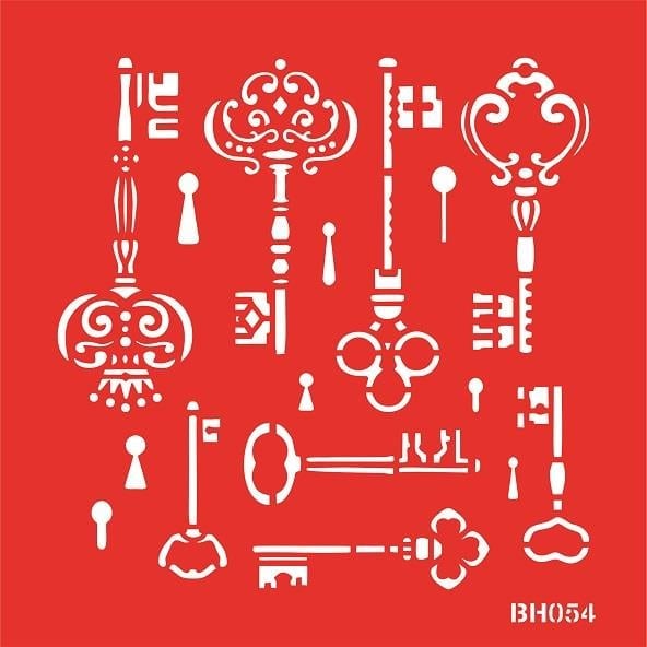 Bostancı Hobi Stencil BH054  25X25