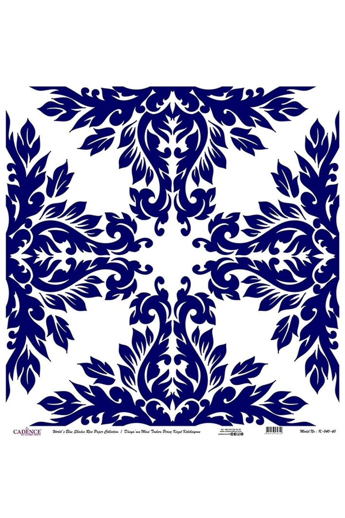 CADENCE K_040 Dünya'nın Mavi Tonları Pirinç Dekopaj 30x30