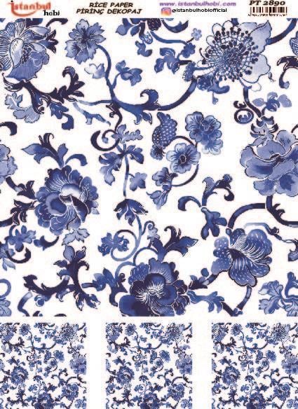 İstanbul Hobi Blue Blanc Pirinç Dekopaj pt2890