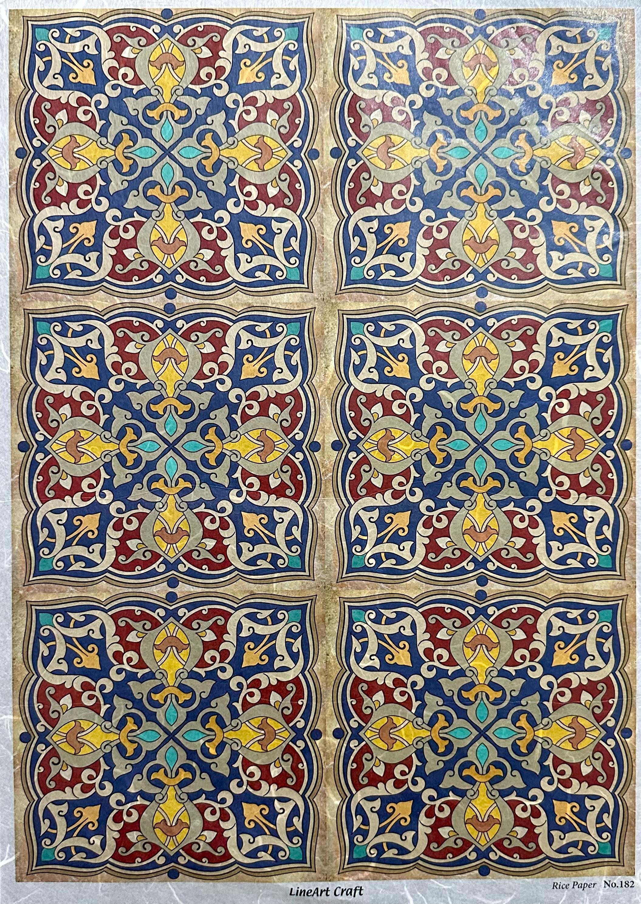 LİNEART PİRİNÇ DEKOPAJ KAĞIDI NO 182