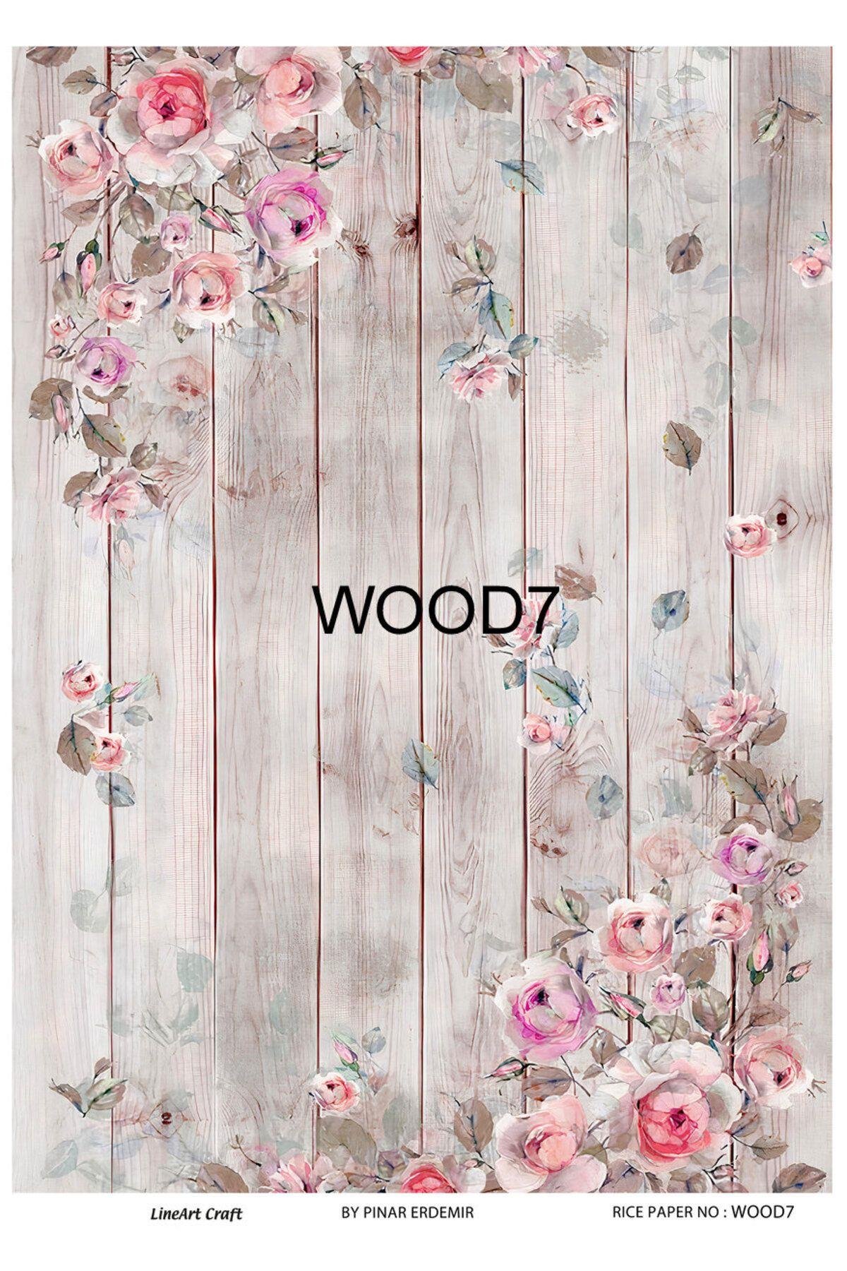 Lineart Pirinç Dekopaj Kağıdı WOOD7