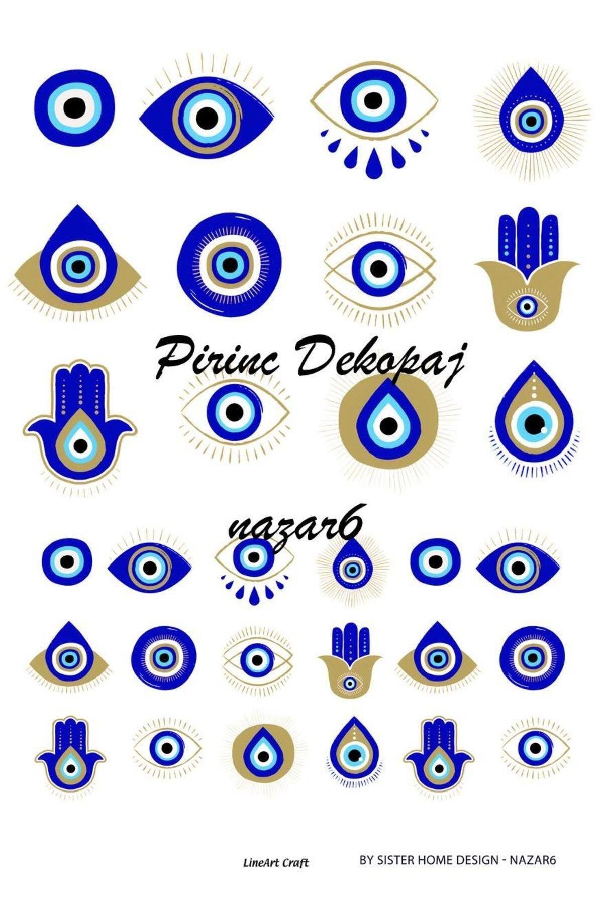Lineart Pirinç Dekopaj Nazar6