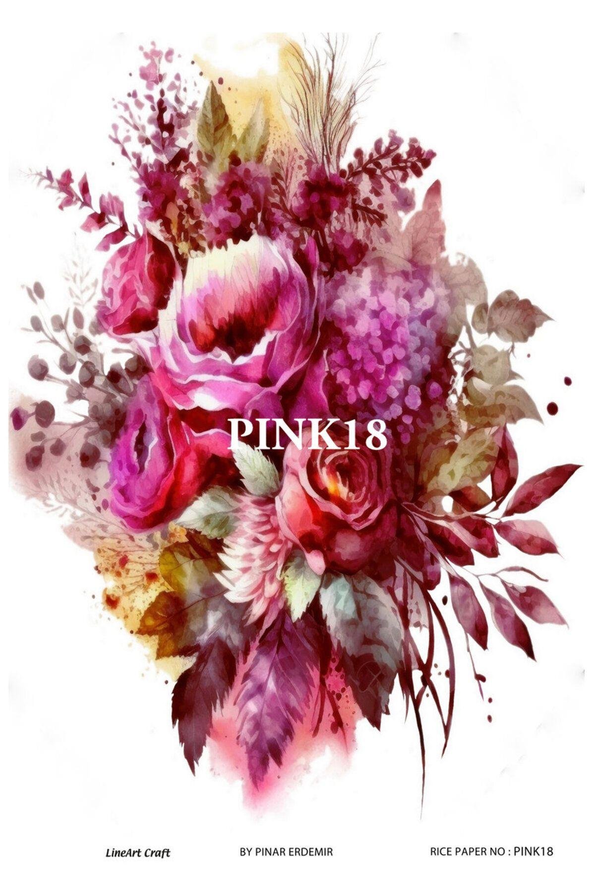 Lineart Pirinç Dekopaj PINK18