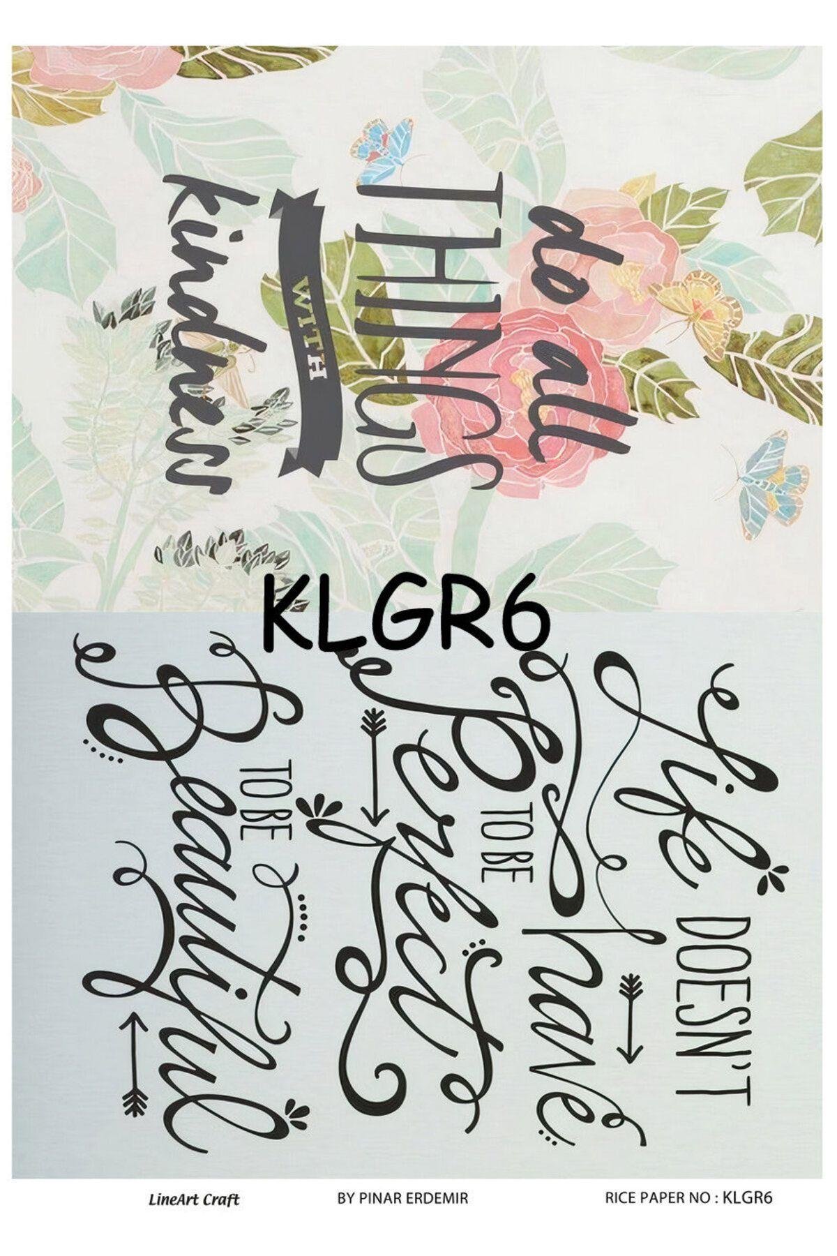 Pirinç Dekopaj RİCE Paper KLGR6