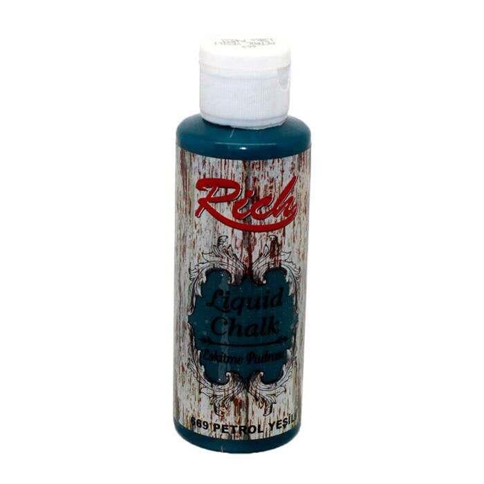 Rich Liquid Chalk Eskitme Pudrası 120 cc Petrol Yeşili 669