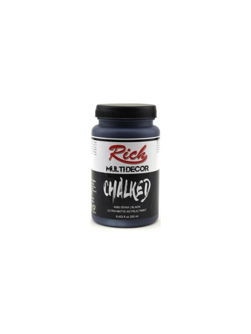 Rich Multi Decor Chalked Akrilik Boya 4580 250cc Siyah