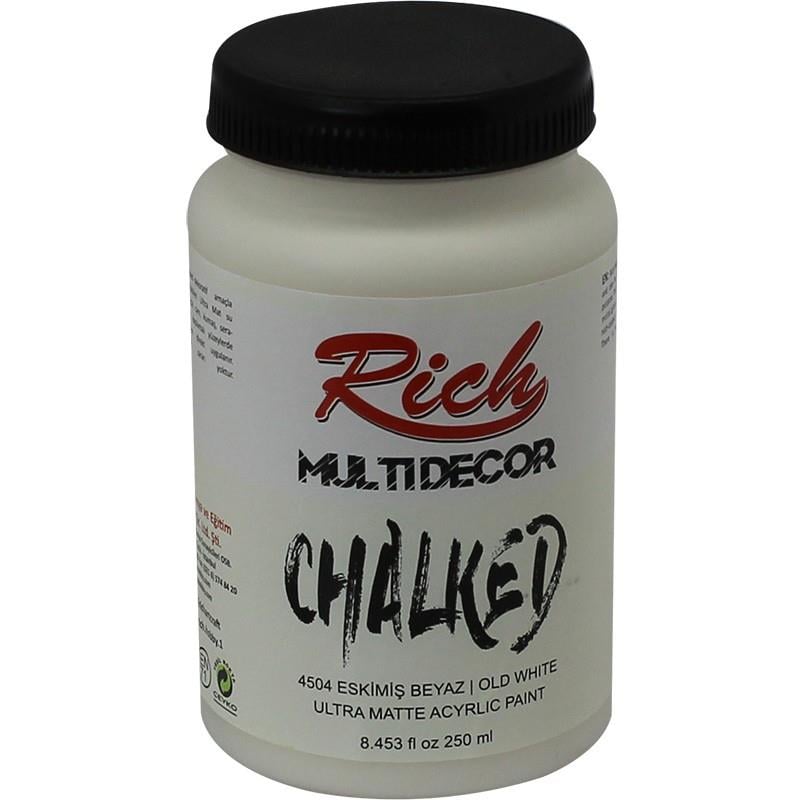 Rich Multi Decor Chalked Akrilik Boya 250 Cc Eskimiş Beyaz