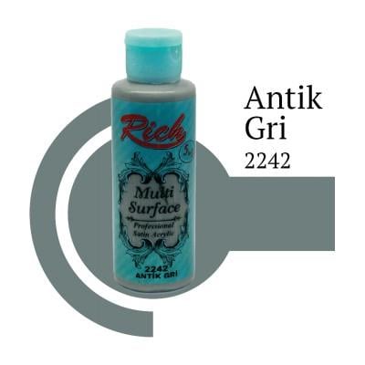 Rich Multi Surface 2242 ANTİK GRİ Akrilik Boya 120cc