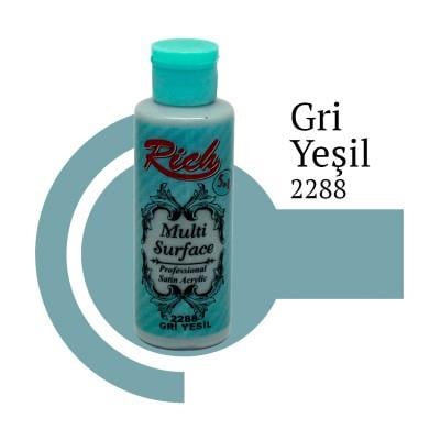 Rich Multi Surface 2288 GRİ YEŞİL Akrilik Boya 120cc