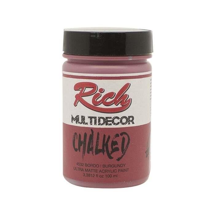 Rich Multidecor Chalked Boya 100 cc Bordo 4532