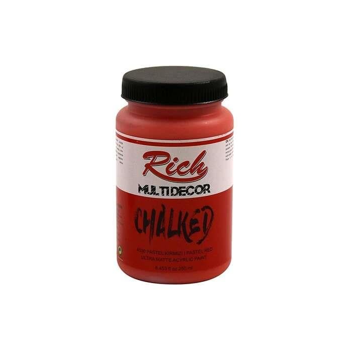 Rich Multidecor Chalked Kadife Efekt Boya 250 cc Pastel Kırmızı 4530