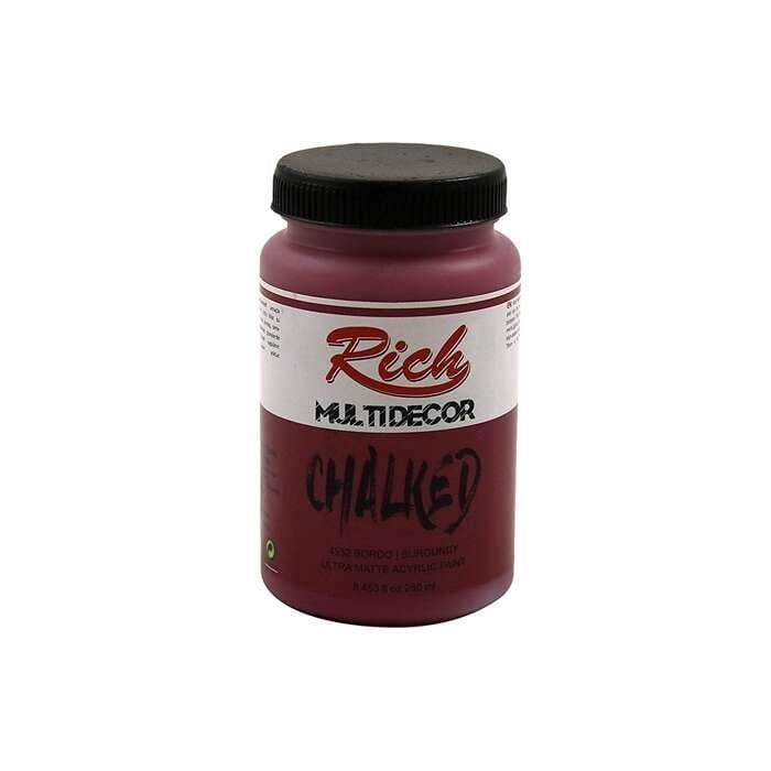 Rich Multidecor Chalked Kadife Efekt Boya 250 cc Bordo 4532