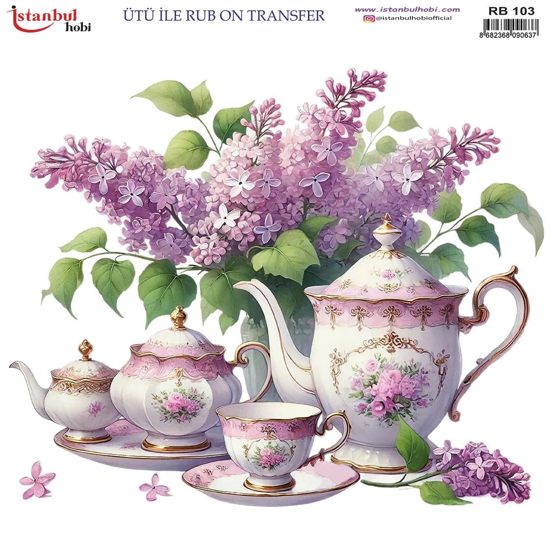 ÜTÜ İLE RUB ON TRANSFER RB 103   30 X30 cm