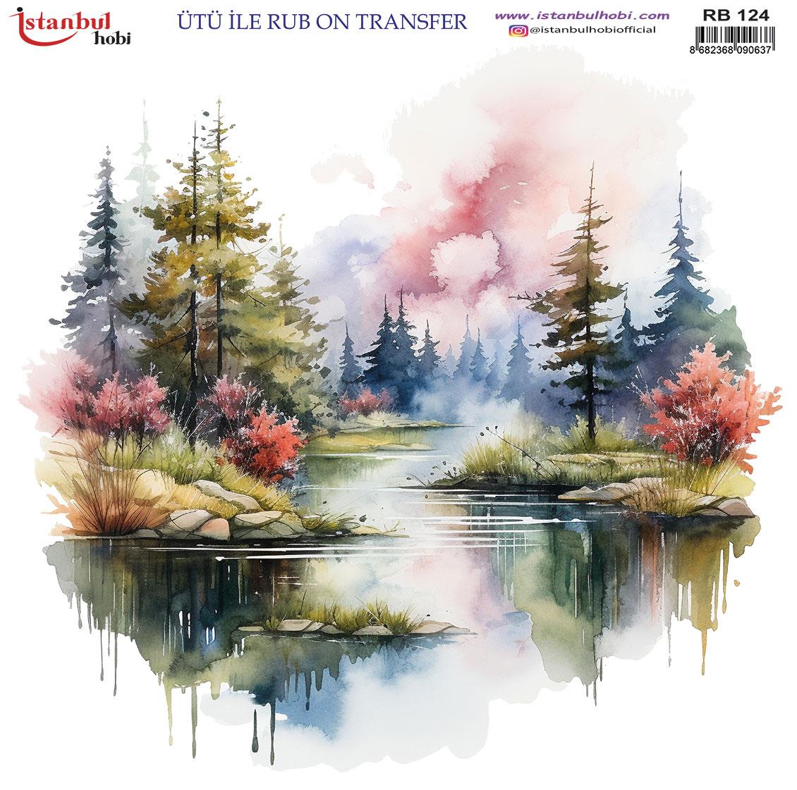 ÜTÜ İLE RUB ON TRANSFER RB 124  30 X 30 cm