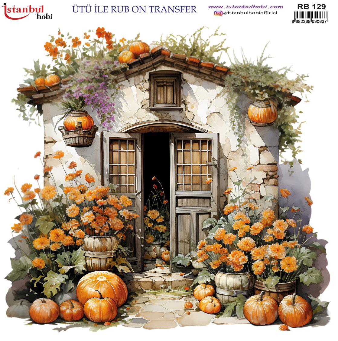 ÜTÜ İLE RUB ON TRANSFER RB 129  30 X 30 cm