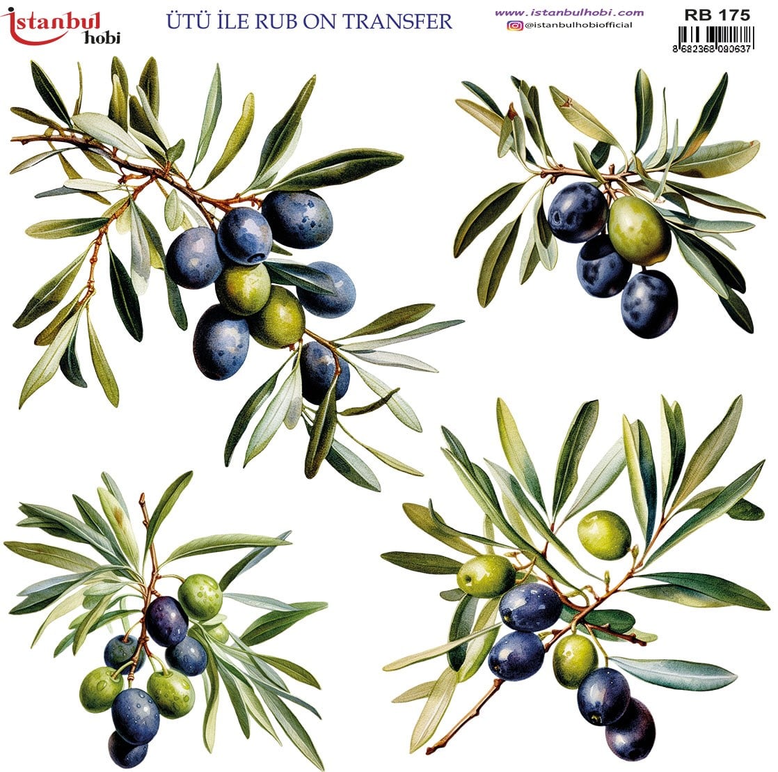 ÜTÜ İLE RUB ON  TRANSFER RB 175  30 X 30 cm