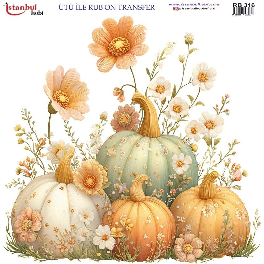 ÜTÜ İLE RUB ON  TRANSFER RB 316  30 X 30 cm