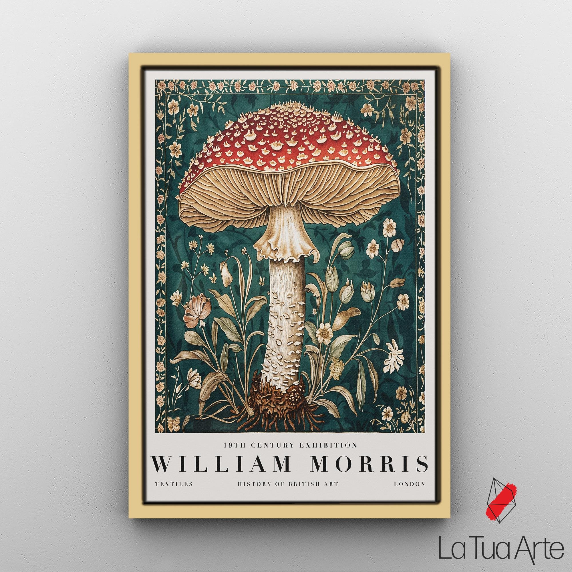 WILLIAM MORRIS-KIRMIZI MANTAR