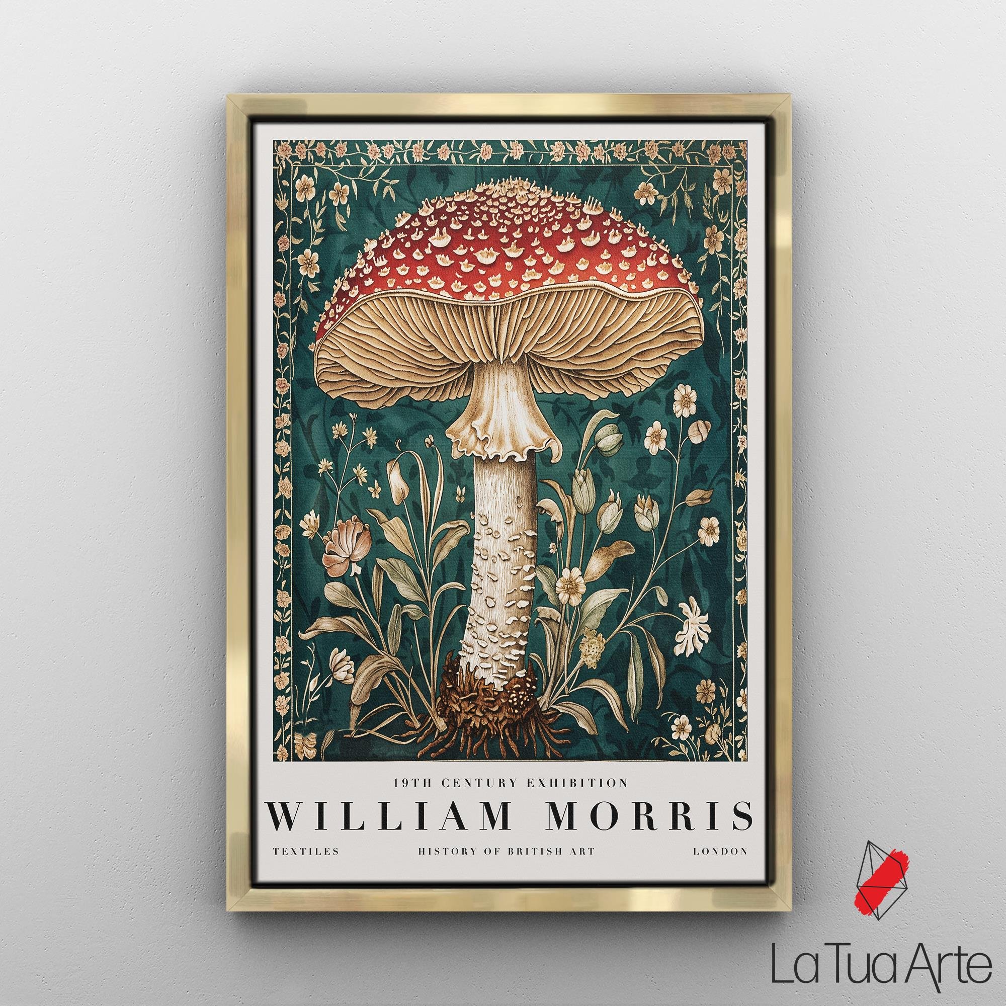WILLIAM MORRIS-KIRMIZI MANTAR