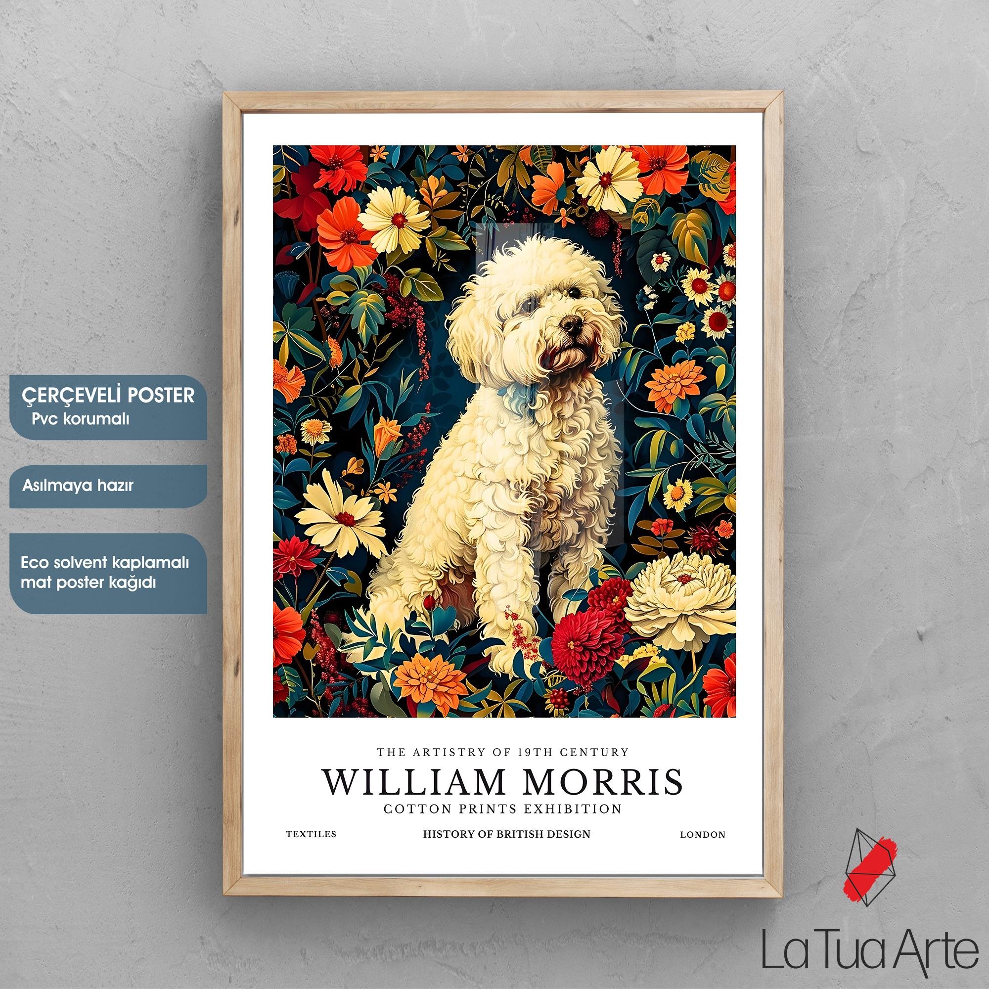 William Morris-White Dog