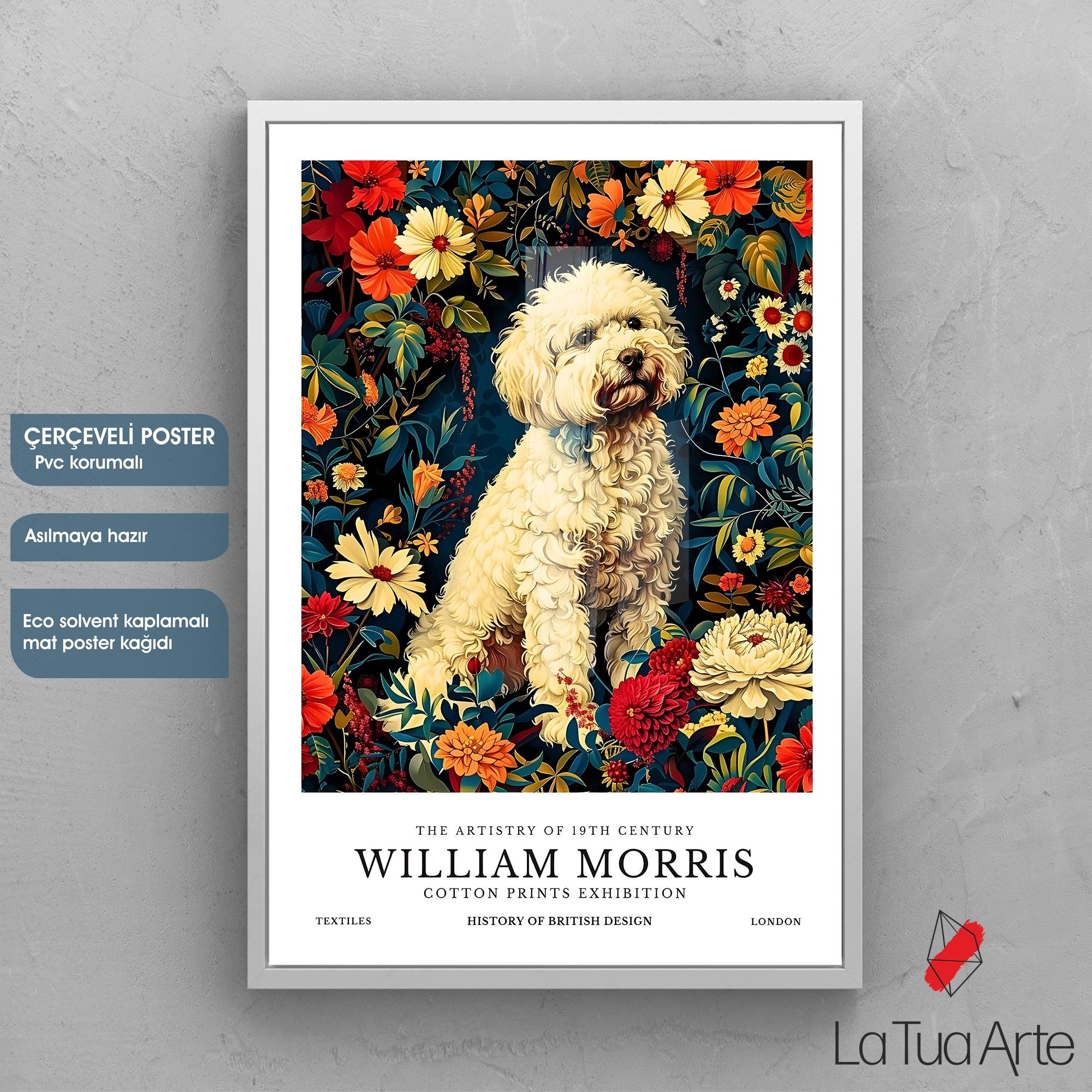 William Morris-White Dog