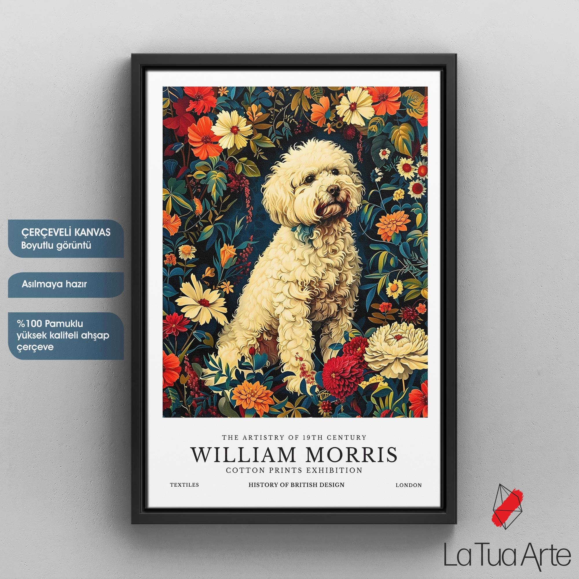 William Morris-White Dog