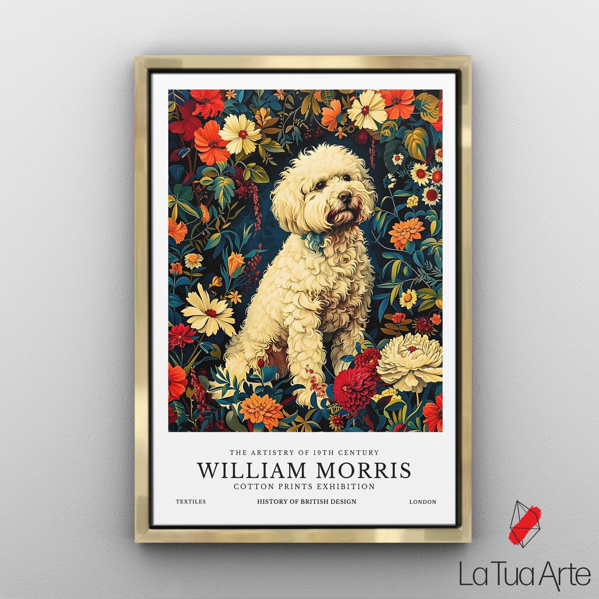 William Morris-White Dog