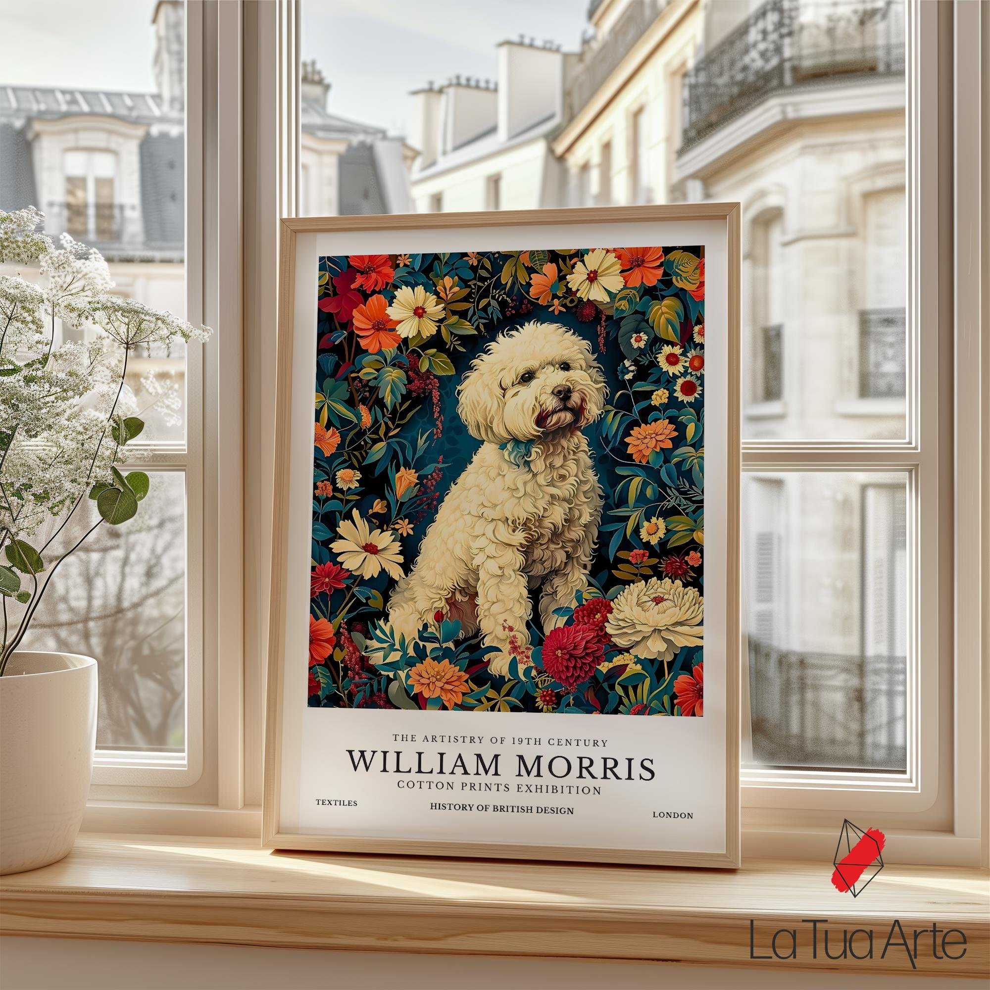 William Morris-White Dog
