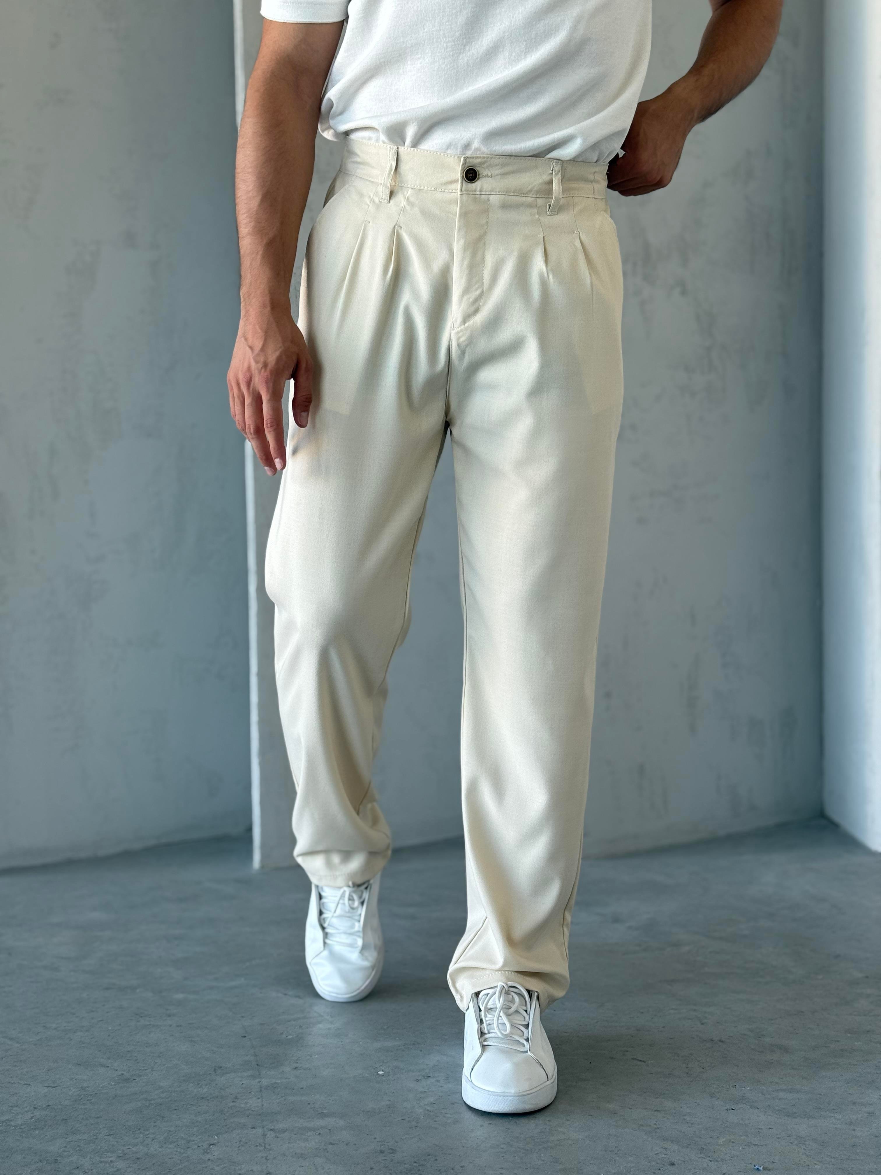 BAGGY KREM KUMAŞ