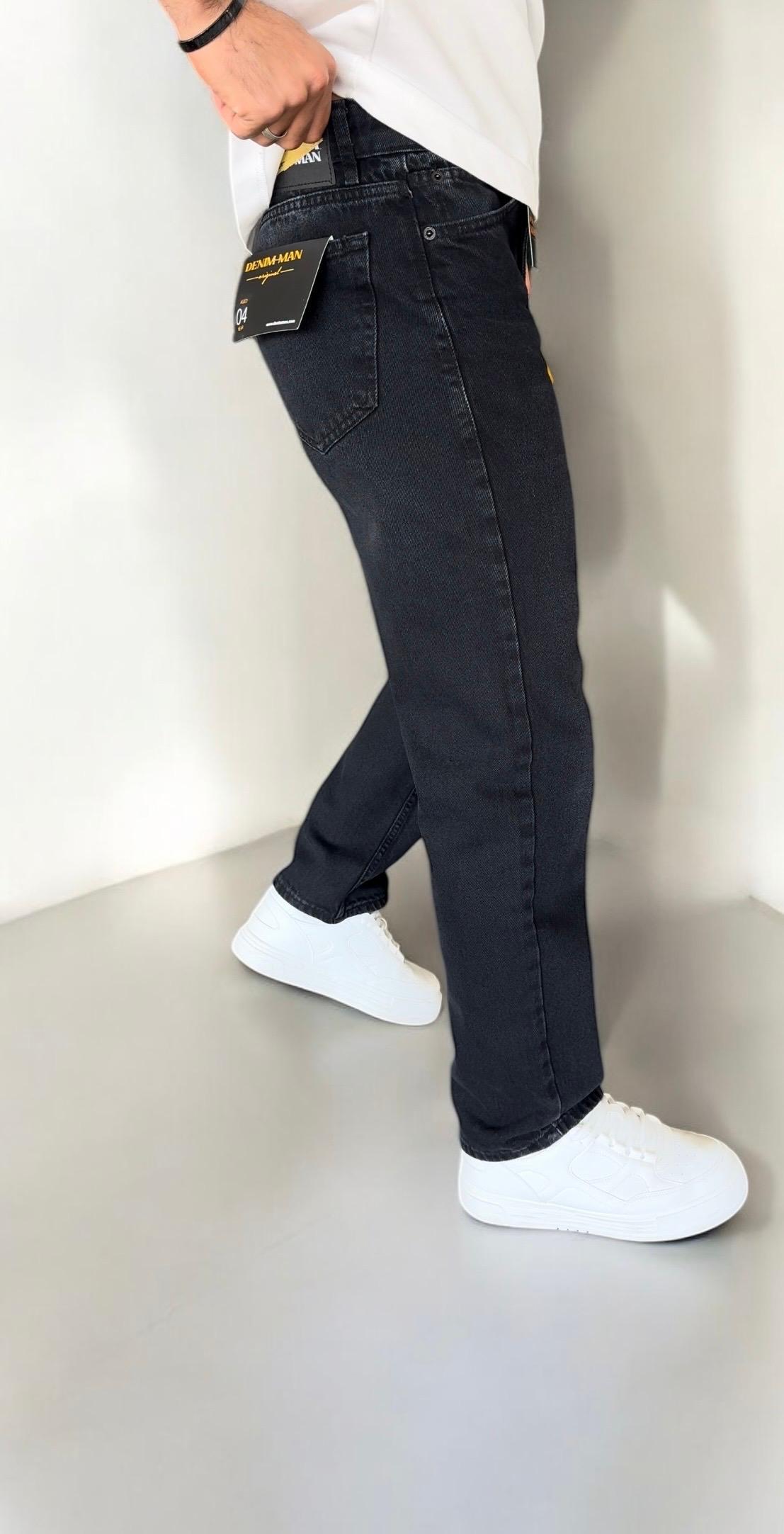 Erkek Siyah Baggy Kalıp Pantolon