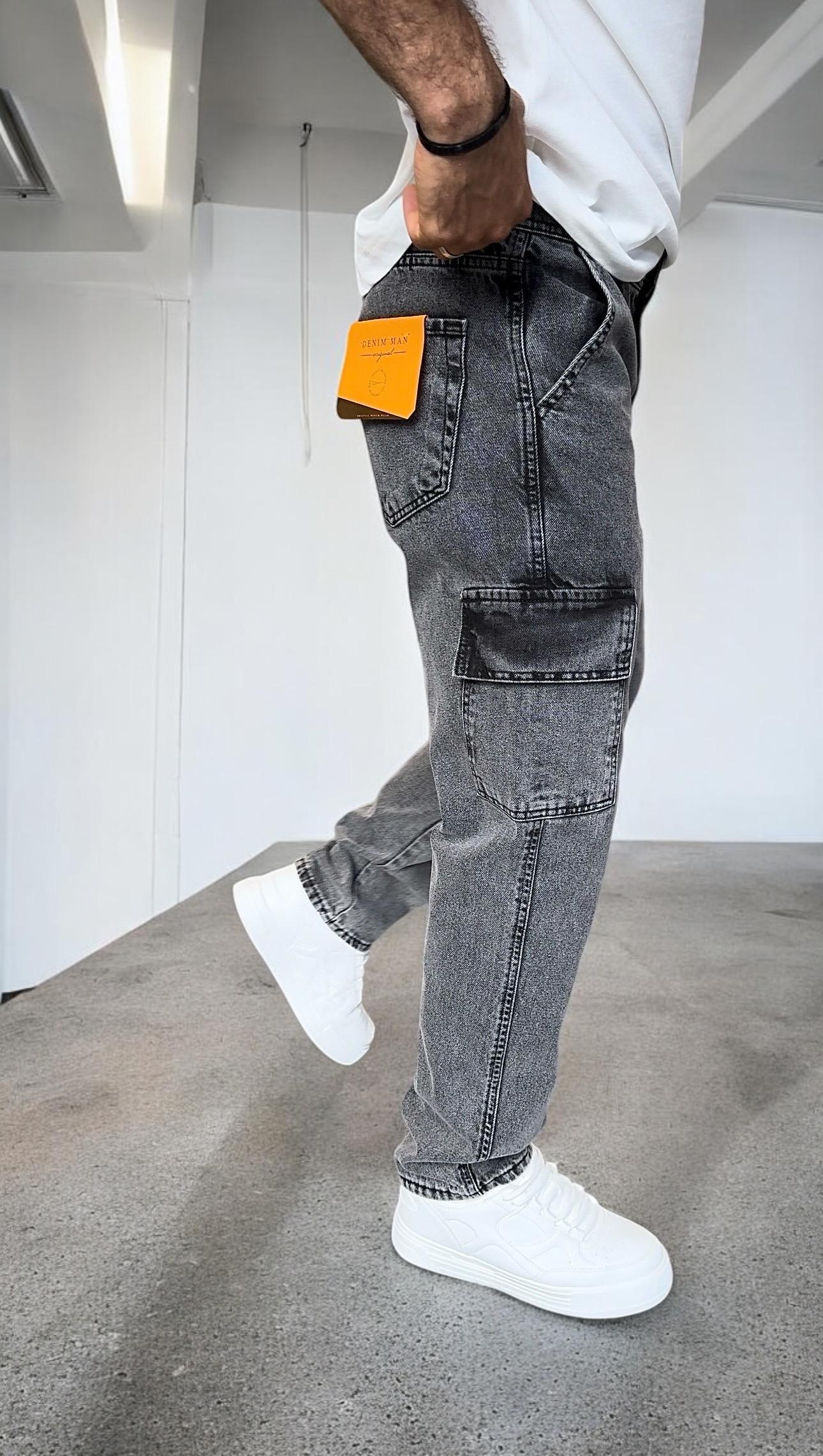 KAR YIKAMALI GRİ BAGGY KARGO